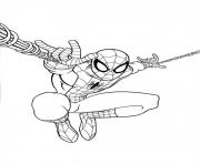 Printable ultimate spiderman jump coloring pages