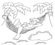 Printable enjoying hot summer day 4f88 coloring pages