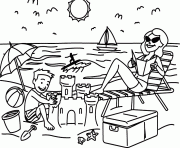 Printable enjoying summer days 321f coloring pages