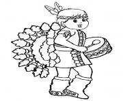 little red indian girl thanksgiving s8d9e
