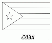 Printable cuba flag coloring pages