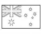 Printable kids australian flag coloring pages