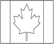 Printable canadian flag coloring pages