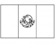 Printable mexican flag free coloring pages