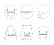 emoji poop cry happy smile bear emoticon