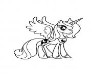 Printable A Princess Luna my little pony coloring pages