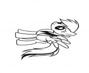 Printable A Rainbow Dash my little pony coloring pages