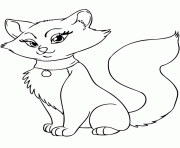 Printable beauty kitten coloring pages