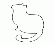 Printable cat stencil 74 coloring pages