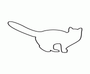 Printable cat stencil 77 coloring pages