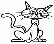 Printable cat with a neckle e4a2 coloring pages