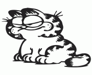 Printable garfield cat for children kitten coloring pages