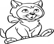 Printable cat thinks 329c coloring pages