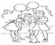 Printable The Pup Trying To Have A Drop Of Ice Cream puppy coloring pages