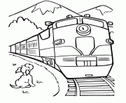 Printable Puppy With Train7d4c coloring pages