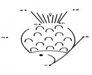 Printable A fish dot to dot coloring pages