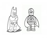 Printable batman with superman coloring pages