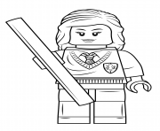 Printable lego hermione granger harry potter coloring pages