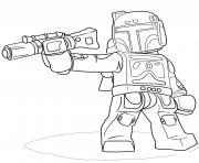 Printable lego star wars boba fett coloring pages