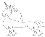 Printable Persian Unicorn unicorn coloring pages
