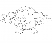 Printable 075 graveler pokemon coloring pages
