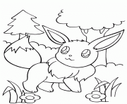 Printable Eevee pokemon go coloring pages