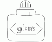 Printable glue school coloring pages