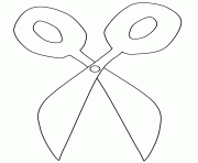 Printable school scissors coloring pages