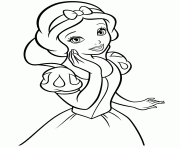 Printable easy snow white for girls coloring pages