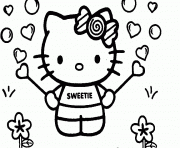 Printable sweet hello kitty for girls c1b2 coloring pages