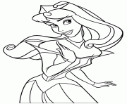 Printable beautiful princess aurora for girls coloring pages