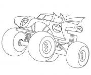 Printable Batman Monster Truck coloring pages