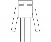 Printable minecraft enderman coloring pages