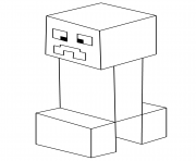 Printable minecraft creeper coloring pages