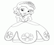 Printable cute princess sofia disney coloring pages
