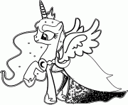 Printable princess luna little pony coloring pages