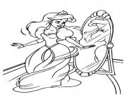 Printable The beautifully dressed princess coloring pages