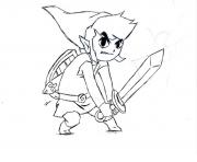 Printable zelda character coloring pages