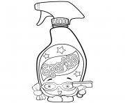 Printable Bottle of Window Cleaner Squeaky Clean shopkins season 2 coloring pages