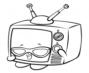 Printable Teenie TV in Glasses shopkins season 3 coloring pages