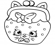 Printable Petkins Cat Snout shopkins season 4 coloring pages