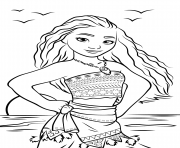 Cute Moana Disney Coloring Pages Printable