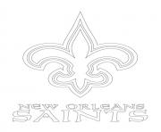 Printable new orleans saints logo football sport coloring pages