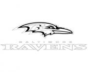 Printable baltimore ravens football sport coloring pages