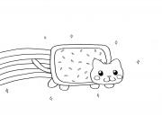 Printable nyan cat by canela803 coloring pages