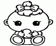 Printable Cute Baby Girl Squinkies coloring pages