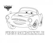 Printable finn mcmissile disney cars coloring pages