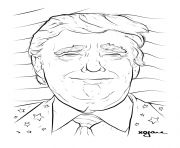 Printable donald trump fun coloring pages