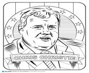 Printable chris christie coloring pages