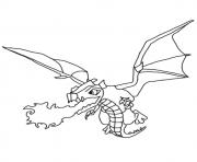 Printable dragon clash of clans coloring pages